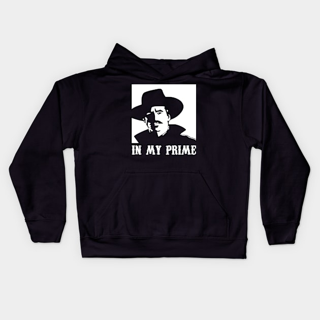 Doc Holiday - In My Prime Kids Hoodie by awezamt